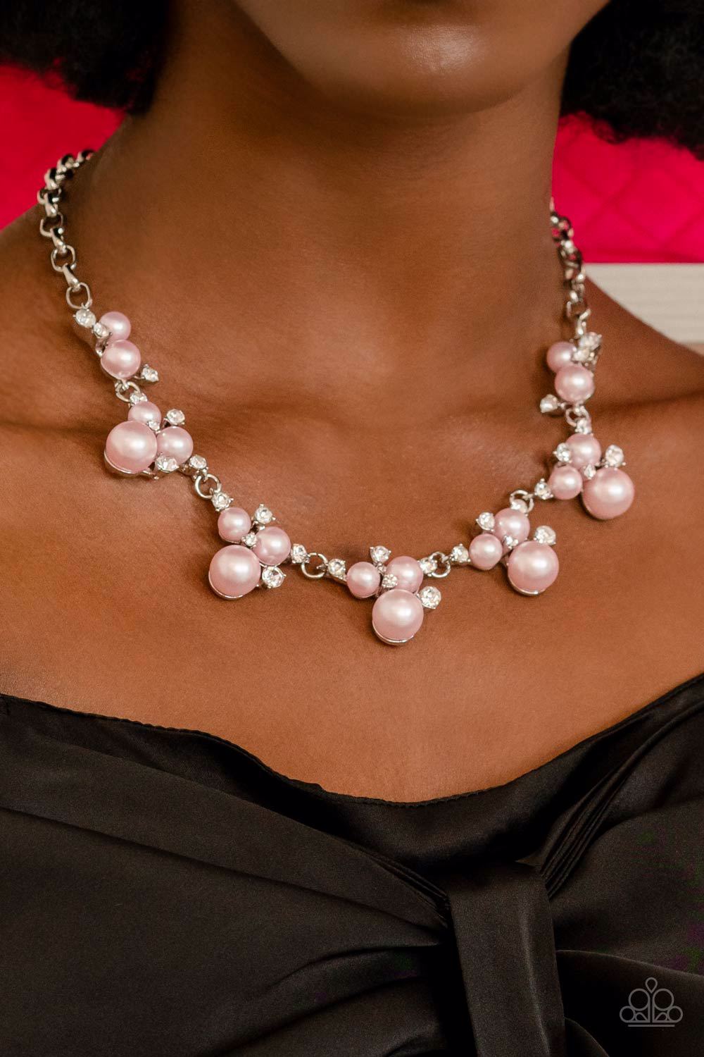 Toast To Perfection Pink Pearl Necklace Paparazzi Accessories