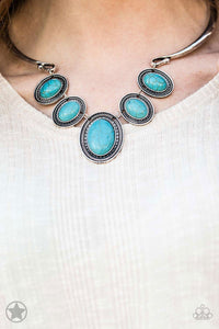 short necklace,turquoise,River Ride Blue Necklace