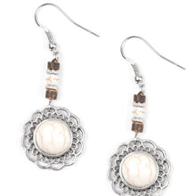 Load image into Gallery viewer, Desert Bliss White Earring Paparazzi Accessories