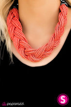 Load image into Gallery viewer, The Great Outback Orange Seed Bead Necklace Paparazzi Accessories
