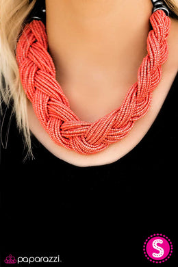 The Great Outback Orange Seed Bead Necklace Paparazzi Accessories