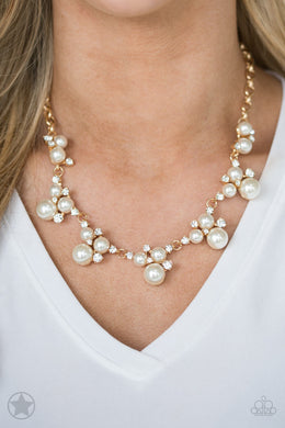 Toast To Perfection - Gold Pearl Necklace Paparazzi Accessories