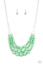 Load image into Gallery viewer, Flirtatiously Fruity Green Necklace Paparazzi Accessories