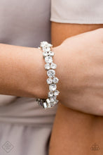 Load image into Gallery viewer, Here Comes The Bribe White Bracelet Paparazzi Accessories