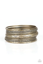 Load image into Gallery viewer, Hidden Groves Brass Bangle Bracelets Paparazzi Accessories