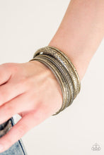 Load image into Gallery viewer, Hidden Groves Brass Bangle Bracelets Paparazzi Accessories