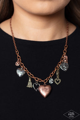 Heart Of Wisdom - Multi Heart Necklace Paparazzi Accessories