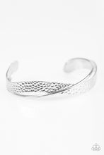 Load image into Gallery viewer, Wandering Waves Silver Cuff Bracelet Paparazzi Accessories