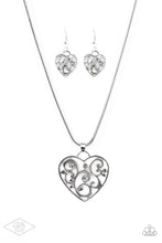 Load image into Gallery viewer, FILIGREE Your Heart With Love - Silver Necklace Paparazzi Accessories