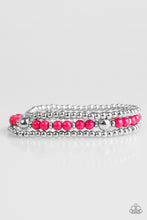 Load image into Gallery viewer, Colorfully Classy Pink Stretchy Bracelet Paparazzi Accessories