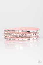 Load image into Gallery viewer, Girl Hustle Pink Leather Wrap Bracelet Paparazzi Accessories