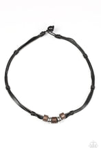 Load image into Gallery viewer, Ride or Die Black Leather Urban Necklace Paparazzi Accessories