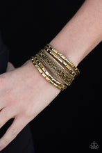 Load image into Gallery viewer, Less Bitter More Glitter Brass Bracelet Paparazzi Accessories