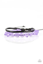 Load image into Gallery viewer, Treasure Trail Purple Leather Urban Bracelet Paparazzi Accessories