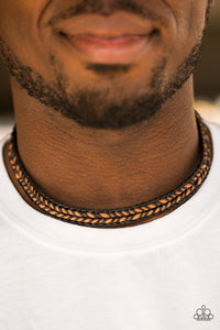 black,brown,Range Explorer Brown Urban Necklace