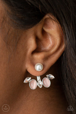 Modern Day Sophistication Pink Jacket Earring Paparazzi Accessories