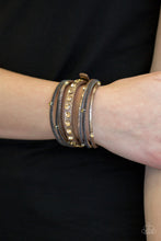 Load image into Gallery viewer, Catwalk It Off Brown Leather Bracelet Paparazzi Accessories