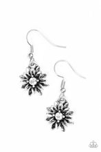 Load image into Gallery viewer, Diamonds and Daisies White Earrings Paparazzi Accessories
