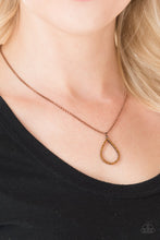 Load image into Gallery viewer, Timeless Twinkle Copper Necklace Paparazzi Accessories