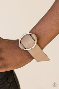 brown,leather,silver,Simply Stylish Brown Urban Bracelet