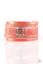 Load image into Gallery viewer, It Takes Heart Orange Leather Bracelet Paparazzi Accessories