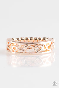 Hearts,Wide Back,Heart Me Out Rose Gold Ring