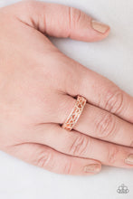 Load image into Gallery viewer, Heart Me Out Rose Gold Ring Paparazzi Accessories