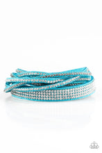 Load image into Gallery viewer, Taking Care of Business Blue Wrap Bracelet Paparazzi Accessories