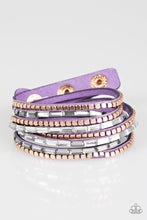 Load image into Gallery viewer, This Time with Attitude Purple Bracelet Paparazzi Accessories
