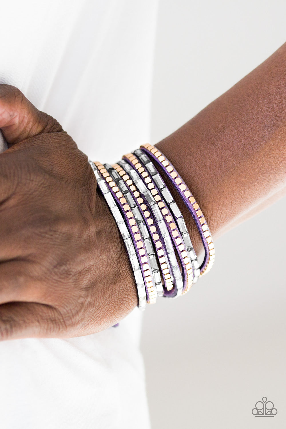 This Time with Attitude Purple Bracelet Paparazzi Accessories