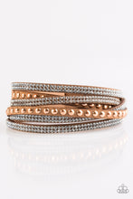 Load image into Gallery viewer, I Bold You So Copper Leather Wrap Bracelet Paparazzi Accessories