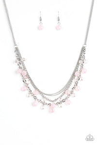 pink,Short Necklace,Ocean Odyssey Pink Necklace