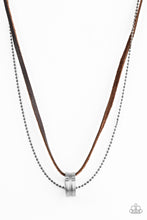 Load image into Gallery viewer, Ring Bearer Brown Leather Urban Necklace Paparazzi Accessories