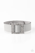 Load image into Gallery viewer, Diamond Diva Silver Leather Wrap Bracelet Paparazzi Accessories