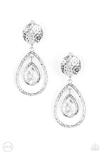 Load image into Gallery viewer, Centennial Charm White Clip-On Earring Paparazzi Accessories