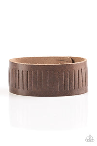 brown,leather,Take A Drive Brown Leather Bracelet