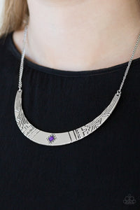 purple,Short Necklace,tribal,Arizona Adventure Purple Necklace