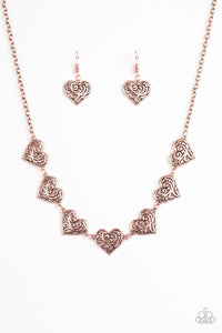 copper,Hearts,Wide Back,Heart Haven Copper Necklace