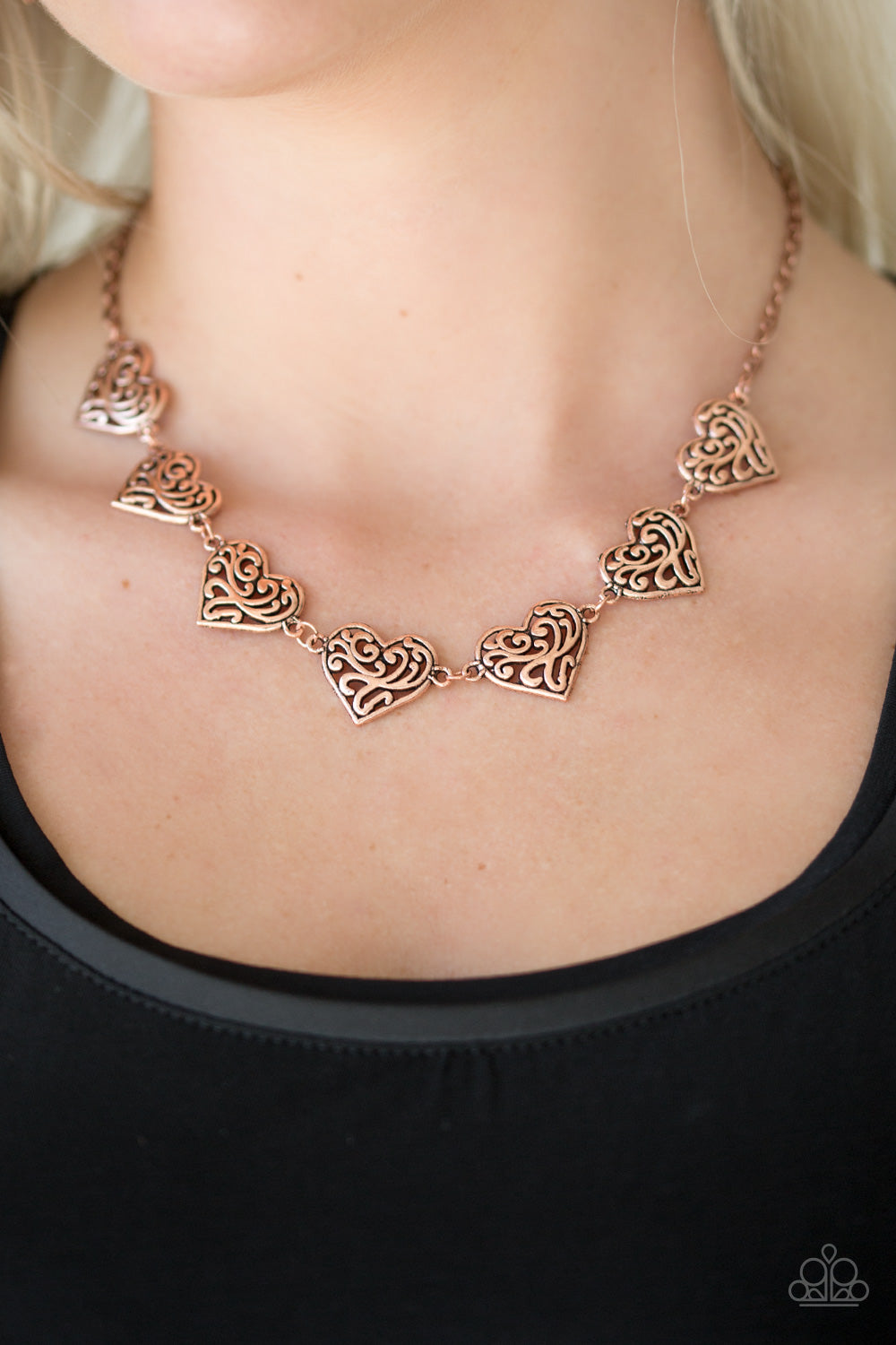 Heart Haven Copper Necklace Paparazzi Accessories