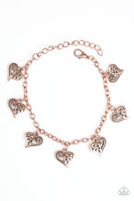 Load image into Gallery viewer, Turn Up The Heart Copper Bracelet Paparazzi Accessories