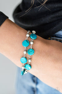 Blue,Lobster Claw Clasp,Silver,One Bay At A Time Blue Bracelet