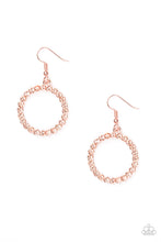 Load image into Gallery viewer, Bubblicious - Copper Earring Paparazzi Accessories