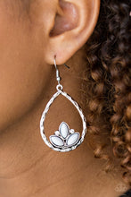 Load image into Gallery viewer, Lotus Laguna Silver Earring Paparazzi Accessories