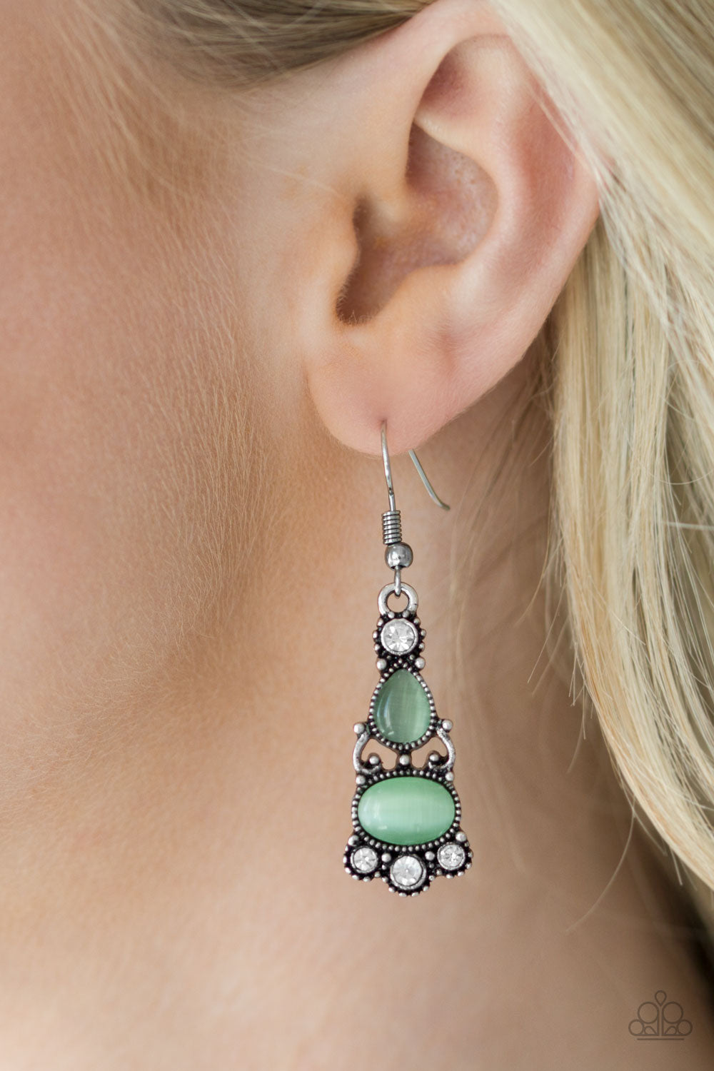 Push Your Luxe Green Earring Paparazzi Accessories