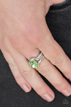 Load image into Gallery viewer, Home Is Where the Castle Is Green Ring Paparazzi Accessories