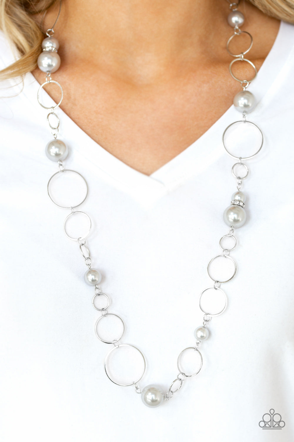Lovely Lady Luck - Silver necklace Paparazzi Accessories