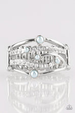 Load image into Gallery viewer, Magnificently Mermaid Blue Pearl Ring Paparazzi Accessories