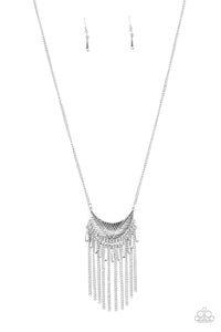 silver,tribal,Happy is the Huntress Silver Necklace