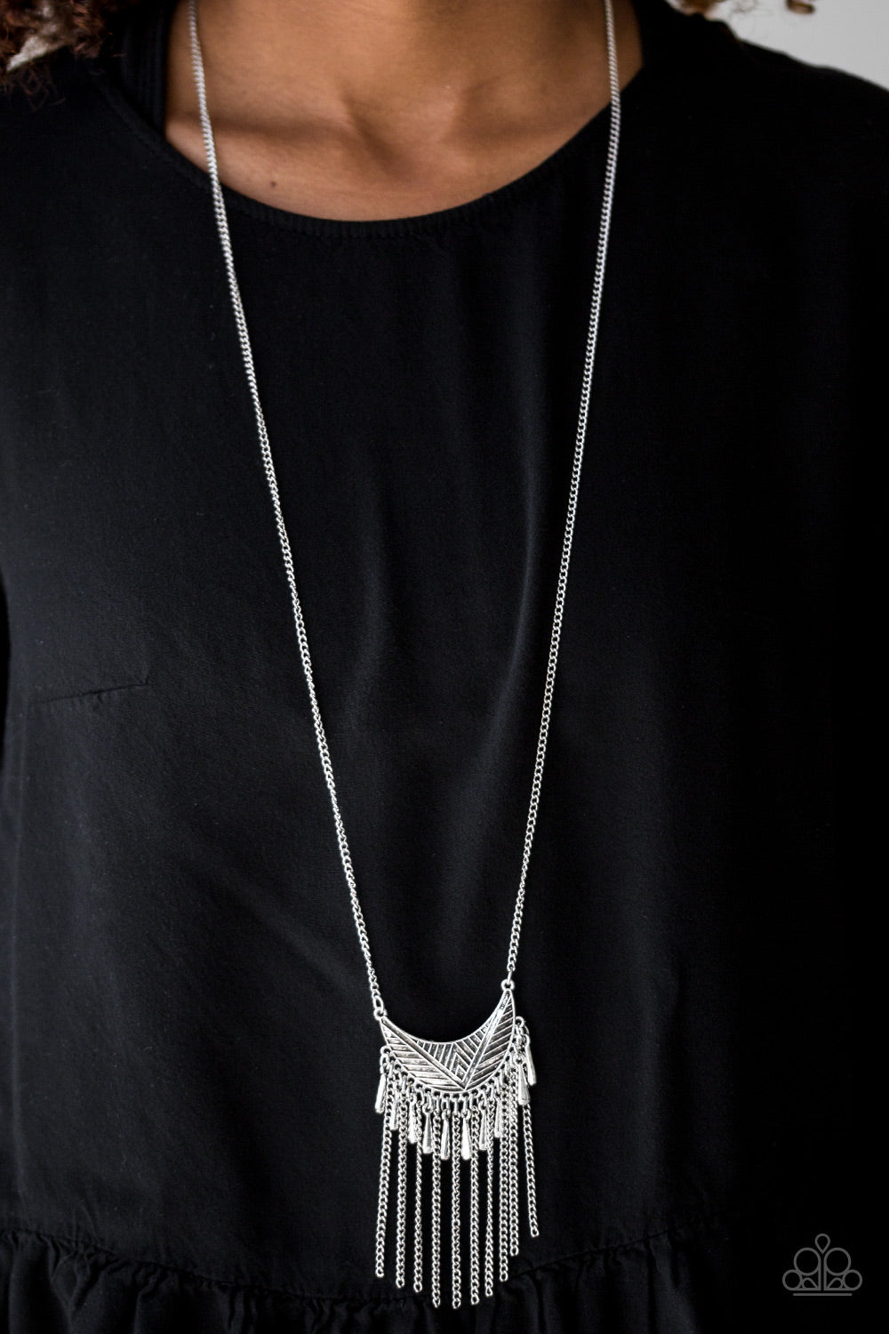 Happy is the Huntress Silver Necklace Paparazzi Accessories