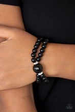 Load image into Gallery viewer, Romantic Redux Black Bracelet Paparazzi Accessories